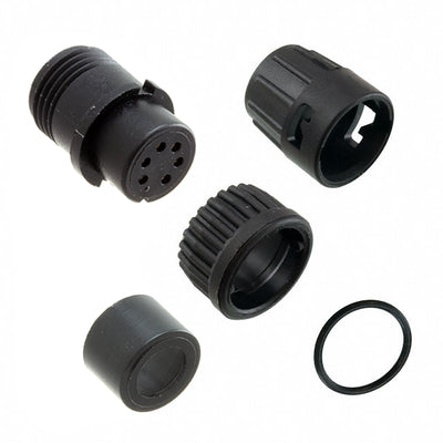 6282-6SG-315 by Conxall/Switchcraft - CONNECTOR PLUG FMALE 6P GOLD SLDR CUP