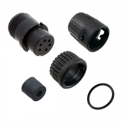 6282-6SG-318 by Conxall/Switchcraft - CONNECTOR PLUG FMALE 6P GOLD SLDR CUP