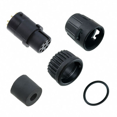 6282-8SG-315 by Conxall/Switchcraft - CONNECTOR PLUG FMALE 8P GOLD SLDR CUP