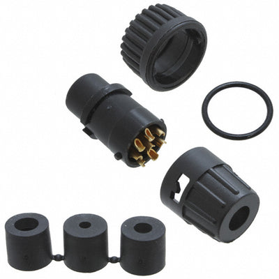 6282-8SG-3DC by Conxall/Switchcraft - CONNECTOR PLUG FMALE 8P GOLD SLDR CUP
