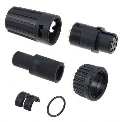 6282-8SG-513 by Conxall/Switchcraft - CONNECTOR PLUG FMALE 8P GOLD SLDR CUP