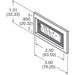6302020 by PRD Plastics - LCD DISPLAY BEZEL BLK W/CLR LENS