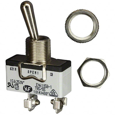 631H by APEM Inc. - SWITCH TOGGLE SPST 15A 250V