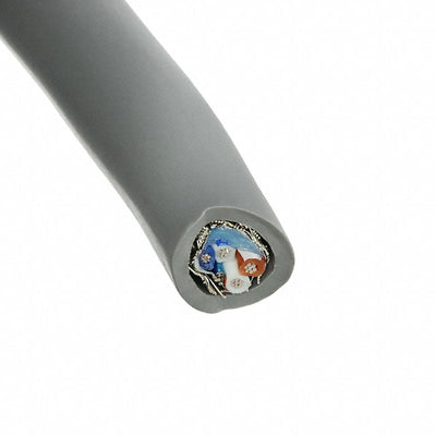 6362 SL005 by Alpha Wire - MULTI-PAIR 4CON 24AWG SLATE 100