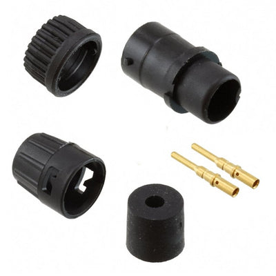 6380-2PG-318 by Conxall/Switchcraft - CONNECTOR PLUG MALE 2POS GOLD CRIMP