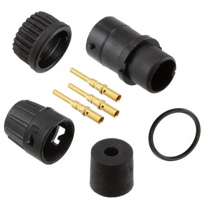 6380-3PG-315 by Conxall/Switchcraft - CONNECTOR PLUG MALE 3POS GOLD CRIMP
