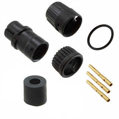 6380-3SG-321 by Conxall/Switchcraft - CONNECTOR PLUG FMALE 3POS GOLD CRIMP