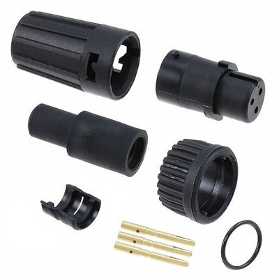 6380-3SG-516 by Conxall/Switchcraft - CONNECTOR PLUG FMALE 3POS GOLD CRIMP