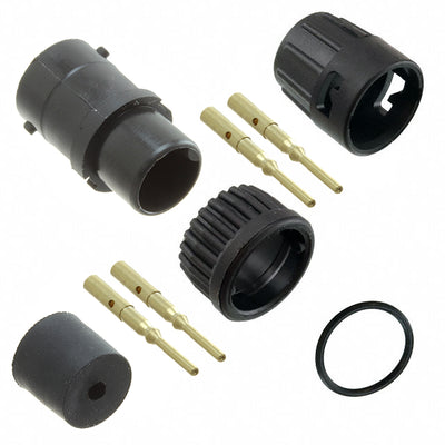 6380-4PG-318 by Conxall/Switchcraft - CONNECTOR PLUG MALE 4POS GOLD CRIMP