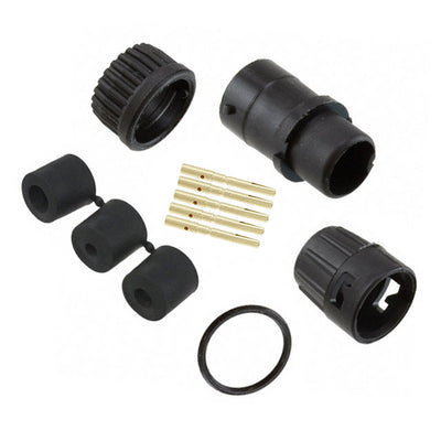 6380-5SG-3DC by Conxall/Switchcraft - CONNECTOR PLUG FMALE 5POS GOLD CRIMP