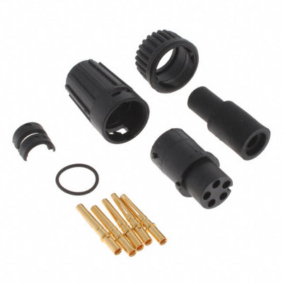 6380-5SG-519 by Conxall/Switchcraft - CONNECTOR PLUG FMALE 5POS GOLD CRIMP