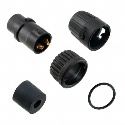 6282-2SG-318 by Conxall/Switchcraft - CONNECTOR PLUG FMALE 2P GOLD SLDR CUP