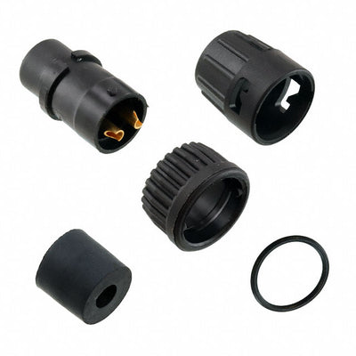 6382-2SG-311 by Conxall/Switchcraft - CONNECTOR PLUG FMALE 2P GOLD SLDR CUP
