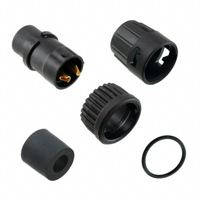 6382-2SG-321 by Conxall/Switchcraft - CONNECTOR PLUG FMALE 2P GOLD SLDR CUP