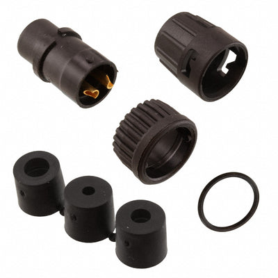 6382-2SG-3DC by Conxall/Switchcraft - CONNECTOR PLUG FMALE 2P GOLD SLDR CUP