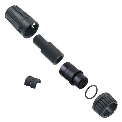 6282-2SG-513 by Conxall/Switchcraft - CONNECTOR PLUG FMALE 2P GOLD SLDR CUP