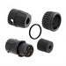 6282-4SG-311 by Conxall/Switchcraft - CONNECTOR PLUG FMALE 4P GOLD SLDR CUP