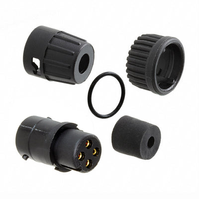 6382-4SG-315 by Conxall/Switchcraft - CONNECTOR PLUG FMALE 4P GOLD SLDR CUP