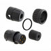 6382-4SG-315 by Conxall/Switchcraft - CONNECTOR PLUG FMALE 4P GOLD SLDR CUP