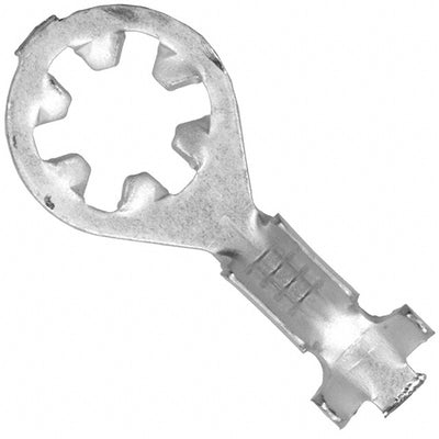 640204-1 by TE Connectivity AMP Connectors - CONNECTOR RING CIRC 18-22AWG #8 CRIMP