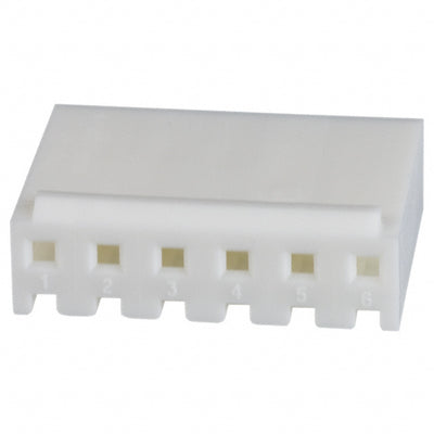 640250-6 by TE Connectivity AMP Connectors - CONNECTOR RECPT HSG 6POS 3.96MM