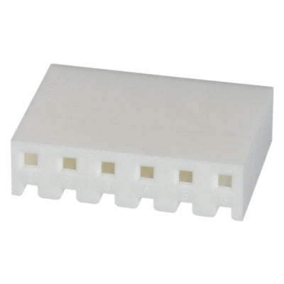 640251-6 by TE Connectivity AMP Connectors - CONNECTOR RECPT HSG 6POS 3.96MM