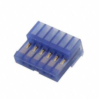 641192-6 by TE Connectivity AMP Connectors - CONNECTOR RECPT 6POS IDC 26AWG GOLD
