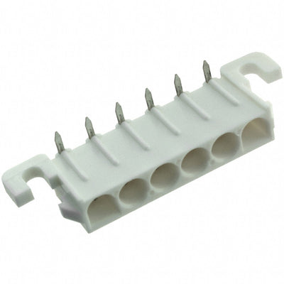 643234-1 by TE Connectivity AMP Connectors - CONNECTOR HDR 6POS 0.25 TIN PCB R/A