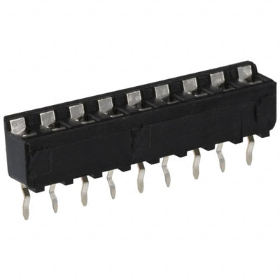 643641-6 by TE Connectivity AMP Connectors - CONNECTOR SOCKET SIP 9POS TIN