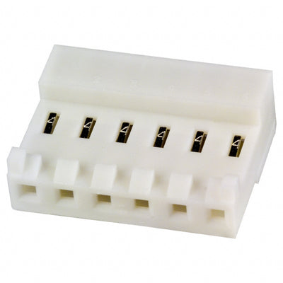 643820-6 by TE Connectivity AMP Connectors - CONNECTOR RECPT 6P IDC 24AWG TIN-LEAD