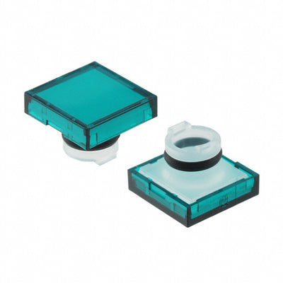 64S5 by TE Connectivity ALCOSWITCH Switches - LENS SET SQUARE GREEN 3PCS