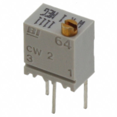 64WR500LF by TT Electronics/BI - TRIMMER 500 OHM 0.25W PC PIN TOP