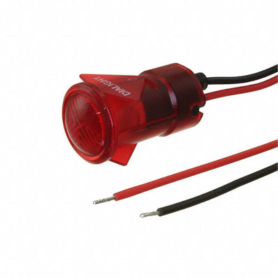 6531103103F by Dialight - 1/2"" FLT SNAP RD 12VDC W/LEADS