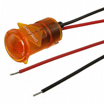 6531304103F by Dialight - 1/2"" FLT SNAP YW 24VDC W/LEADS