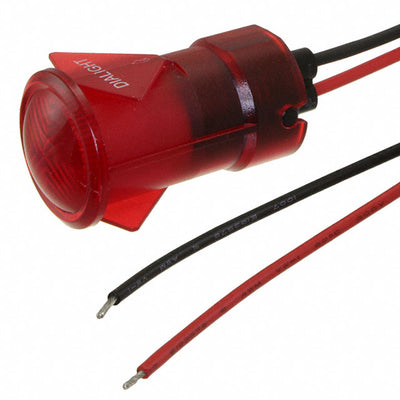 6531104103F by Dialight - 1/2"" FLT SNAP RD 24VDC W/LEADS