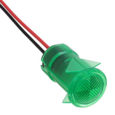 6541204103F by Dialight - 1/2"" FLT SNAP GN 24VDC W/LEADS