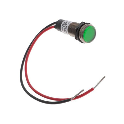 6561203203F by Dialight - 1/2"" FLT GN 12VDC W/LEAD
