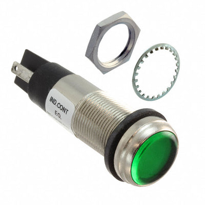 656120A304F by Dialight - 1/2"" FLT GRN 48VDC W/TERMS