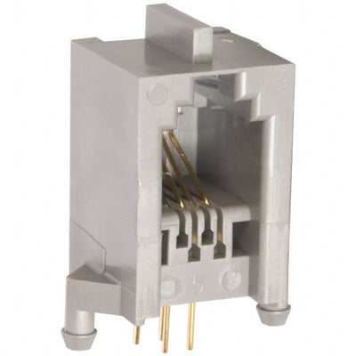 66010-001LF by Amphenol ICC (FCI) - CONNECTOR MOD JACK 4P4C R/A UNSHLD