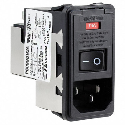 PS0SSDH3A by TE Connectivity Corcom Filters - PWR ENT MOD RCPT IEC320-C14 PNL