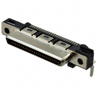 6658751-1 by TE Connectivity AMP Connectors - CONNECTOR RECPT 50POS R/A SOLDER