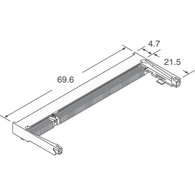 MM50-200B2-1-E300E by JAE Electronics - CONNECTOR SKT SODIMM 200POS SMD