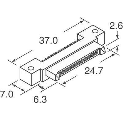 PM1F050NSA by JAE Electronics - CONNECTOR RECPT 50POS R/A GOLD