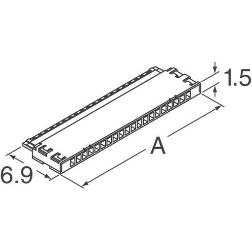 FI-X20H by JAE Electronics - CONNECTOR PLUG HSG 20POS 1.00MM