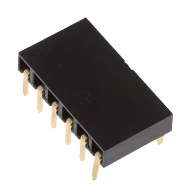 67230-006LF by Amphenol ICC (FCI) - CONNECTOR RECPT 6POS 0.1 GOLD PCB R/A