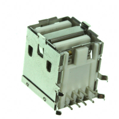 0672984090 by Molex - CONNECTOR RECPT TYPEA STACKED 8POS R/A