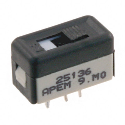 25136NAB by APEM Inc. - SWITCH SLIDE SPDT 4A 125V