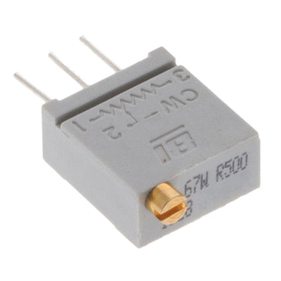 67WR500LF by TT Electronics/BI - TRIMMER 500 OHM 0.5W PC PIN TOP