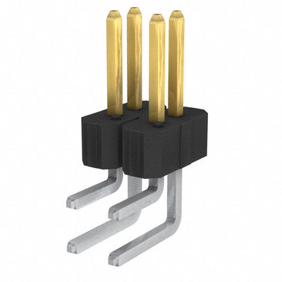 68405-104HLF by Amphenol ICC (FCI) - CONNECTOR HEADER R/A 4POS 2.54MM