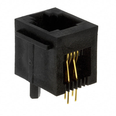 69254-004 by Amphenol ICC (FCI) - CONNECTOR MOD JACK 6P4C VERT UNSHLD